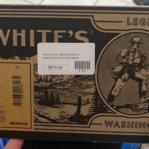 White Spokane handmade boots